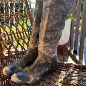Bed Stu Manchester Cobbler Series (RARE) distressed calf tie boots